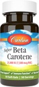 Carlson - Super Beta Carotene, 25000 IU (15 mg), Vitamin A as Beta Carotene, Bioavailable and Bioactive Form, Vision Health, Healthy Skin, 50 Softgels