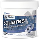 2nd Skin Dressing 1" Squares (200 Count) - Blister Pads for Feet & Body - Cool Gel Relief Patches - 95% Water Formula - Non-Stick Chafing Protection - Portable First Aid for Athletes & Hikers