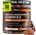 Coffee Flavor Creatine Monohydrate Gummies for Men & Women,Contains L-Taurine + Vitamin B12, Betaine, L-Citrulline for Improve Exercise Endurance, Muscle Strength -120 Count