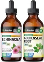 BIO KRAUTER Echinacea Tincture 4 Fl. Oz. & Goldenseal Tincture 4 Fl. Oz.