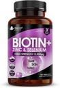 Biotin Hair Growth Vitamins 12000mcg High Strength with Coconut Oil - Promotes Healthy Hair Skin & Nails - Biotin Vitamins for Women& Men Vegan, Gluten Free Supplements - Made in The UK by New Leaf