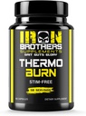 Iron Brothers Supplements Stimulant Free Fat Burners for Women and Men – Weight Loss - Non Stim Thermogenic Fat Burner – Dietary Supplement – Metabolism Booster with Cayenne Pepper – 30 Day Supply