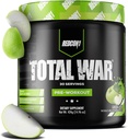 REDCON1 Total War Pre Workout, Green Apple - Fast Acting Caffeinated Preworkout for Men + Women with Beta Alanine - Contains Citrulline Malate for Increased Pump, Blood Flow (30 Servings)