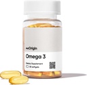 Omega 3 EPA & DHA, Fish Oil 1000mg per Serving, Supports Heart, Brain, Skin & Eye Health, No Burp-Back, 30 Softgels, 30 Day Supply