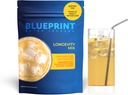 Blueprint Bryan Johnson Longevity Mix - Muscle Builder & Recovery Supplement - Promotes Focus and Balanced Mood - Magnesium, Creatine, L-Theanine, Glutathione & Vitamin C- 30 Servings, Pineapple Yuzu