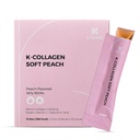 K-Nutra K-Collagen Soft Peach (15.9oz, 30 Sticks) - Holiday Gifts - Skin, Hair, Nail Health, Tasty Jelly, Fast Absorption. Low-Molecular Marine Collagen, Vitamin C