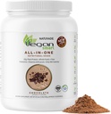Vegansmart Naturade Plant Based Vegan Protein Powder - All-in-One Nutritional Shake Protein Blend - Gluten Free & Non-GMO - Chocolate (15 Servings)