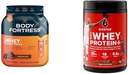 Body Fortress 100% Whey Protein Powder Chocolate 1.78lbs & Six Star Whey Protein Plus Chocolate Whey Isolate Protein Powder 1.8 lbs