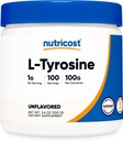 Nutricost L-Tyrosine Powder 100 Grams (100 Servings) - 1G per Serving