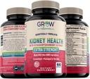 grow vitamin Premium Kidney Cleanse Supplement – Powerful Kidney Support Formula with Cranberry Extract Helps Support Healthy Kidneys & Urinary Tract Support– 60 Vegetarian Capsules