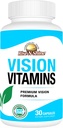 Vision Vitamins Formula with Lutein, Vitamin A, Taurine, Zinc, Turmeric Root and More to Support Vision 30 Count