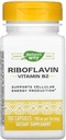 Nature's Way Vitamin B2, 100 mg Riboflavin, 100 Capsules, Pack of 2