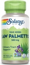 SOLARAY Saw Palmetto Berry 580 mg, Healthy Prostate and Urinary Tract Support from Fatty Acids & Plant Sterols for Men and Women, Non-GMO, Vegan & Lab Verified, 100 VegCaps, 100 Servings