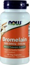 NOW Bromelain 2400 GDU, 500mg, 60 Capsules (Pack of 2)