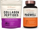 Live Conscious Collagen Peptides &amp; MagWell Magnesium Zinc &amp; Vitamin D3 | Hair, Skin, Nail, and Joint Support + Bone &amp; Heart Health, Immune System Support