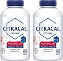 Citracal - Calcium Citrate with Vitamin D3 - 2 Bottles, 280 Caplets Each