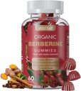 Berberine Supplement Gummies 1200mg: Berberine with Ceylon Cinnamon - Berberine Gummies with Turmeric Milk Thistle Artichoke - Vegan Raspberry Flavor (60 Count)
