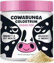 SonoHealth Cowabunga Colostrum - Premium, Pure & Unaltered Colostrum Powder Supplement - for Immune Support, Gut Health, Muscle Support & Wellness - Kosher & Halal Certified Calostro