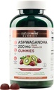 NatureWise Ashwagandha Gummies - Strawberry Kiwi - KSM-66 with Vitamin D3 - Calming Mood Support - Vegetarian - Non-GMO, Gelatin and Gluten Free - 180 Count[3-Month Supply]