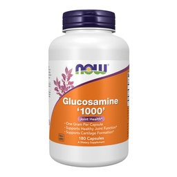 NOW Foods Supplements, Glucosamine '1000', with UL Dietary Supplement Certification, 1 g Per Capsule, 180 Veg Capsules