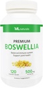 ML Naturals Premium Boswellia, 120 Vegetable Capsules (65% Boswellic Acids). Healthy Joint Support. Non-GMO, NSF-Certified & cGMP-Compliant