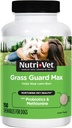 Nutri-Vet Grass Guard Chewables, Lawn Burn Prevention, Dog Urine Neutralizer for Grass, Gut Health Support with Probiotic and Enzymes, Dog Probiotics, Pet Supplement Tablets, 150 Count