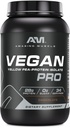 Amazing Muscle Vegan Protein Powder | 28 Grams Protein | 34 Servings | Zero Sugar | Yellow Pea Protein Isolate Supplement | Made in USA (3 Lb, Chocolate)