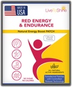 Red Energy & Endurance Patch - Natural Energy - USA Made - 30 Patches