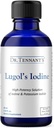 Dr. Tennant's Liquid Iodine Drops 2 Fl Oz | Lugol's Solution with Potassium Iodide | Helps Thyroid Function, Hormonal Balance, and Immune Health