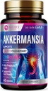 Akkermansia Probiotic Supplement - 2 Billion AFU GLP-1 Supplement with Prebiotic Fiber - Akkermansia Muciniphila GLP-1 Probiotics for Women & Men - Digestive, Gut & Immune Support - 60 Capsules