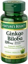 Nature's Bounty Ginkgo Biloba 120 mg 100 ea (Pack of 4)
