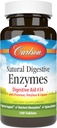 Carlson - Natural Digestive Enzymes, Digestive Aid #34 with Protease, Amylase & Lipase, Digestive Support, Nutrient Absorption & Optimal Wellness, 100 Tablets