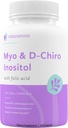 Myo-Inositol & D-Chiro Inositol Blend with 100% of Daily Folate - 40:1 Physiological Ratio - Polycystic Ovary Syndrome (PCOS), Hormonal Balance and Ovarian Support 120 Capsules