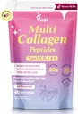 Fuel Multi Collagen Peptides Powder – 20g Hydrolyzed Collagen I, II, III, V & X for Hair, Skin, Nails & Joint Support – Better Absorption – Keto & Gluten Free, Unflavored 9.31oz
