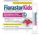 Florastor Kids Daily Probiotic Supplement, Unflavored Powder Mixes with Food or Beverage, Use with Antibiotics, Saccharomyces Boulardii CNCM I-745 (20 Sachets), Pack of 2