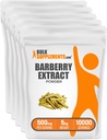 BulkSupplements.com Barberry Extract Powder - Herbal Supplement - Vegan & Gluten Free, 500mg per Serving, 1kg (2.2 lbs) (Pack of 5)