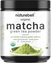 NatureBell Organic Matcha Green Tea Powder, 2 Pounds | Unsweetened with Zero Sugar, Culinary Grade, Potent Early Harvest, Fine Stone Ground – Vegan, All Purpose, Great for Matcha Latte