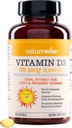NatureWise Vitamin D3 1000iu (25 mcg) 1-Year Supply for Immune Support, Healthy Muscle Function, and Bone Health - Non-GMO, Gluten Free in Organic Extra Virgin Olive Oil, (Mini Softgel), 360 Count