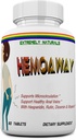 HEMOAWAY Natural Hemorrhoid Vitamins. Piles & Anal Fissure Relief. 60 Tablets