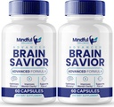 Brain Savior Brain Supplements for Memory and Focus Capsules, BrainSavior Advanced Formula Brain Health Support - Maximum Strength Nootropics Brain-Savior All Natural Support Reviews (2 Pack)