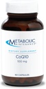 Metabolic Maintenance CoQ10 Capsules - 100mg CoenzymeQ10 with Vitamin C - Antioxidant, Immune, Energy + Cardiovascular Support (60 Capsules)