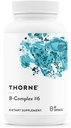 THORNE - B-Complex #6 - Vitamin B Complex with Active Forms of Essential B Vitamins & Extra B6-60 Servings