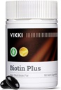 Vikki Multivitamin Supplement for Women&Men Hair Growth Vitamins with Vitamins C B2 for Hair Skin and Nails Health, Thicker Hair, Wrinkles, Fine Lines, Skin Care -60 Capsules