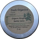DASH ORGANICS Organic Stinging Nettle Salve | Vanilla & Frankincense Scented | 2oz Herbal Balm