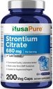 NusaPure Strontium 680 mg 200 Vegetarian Caps (Non-GMO, Vegan)