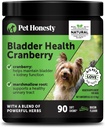 Cranberry Bladder Health for Dogs – Contains Active Ingredients - Cranberry & D-Mannose to Help Support Dog Urinary Tract Health, Dog Bladder Support, & Kidney Support for Dogs (Bacon)
