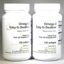 Omega-3 'Easy to Swallow' Ultra-pure Fish Oil Supplement Natural Lemon Flavor 200 Softgels by Omega 3 Easy to Swallow