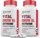Justified Laboratories (2 Pack Vital Grow XL Extreme Pills 1600MG Premium Formula Proprietary Blend for Men's Health 120 Capsules