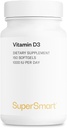 SUPERSMART - Vitamin D3 1000 IU Per Day - Vitamins for Strengthen Bones - Cells Protector | Non-GMO &amp; Gluten Free - 150 Softgels