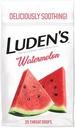 Luden's Soothing Throat Drops, Watermelon, 25 ct (Pack of 1)